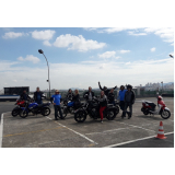 preço escola com aula de direção defensiva para moto Parque Colonial