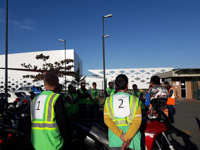 palestra sobre afastamento por acidente de trajeto com moto